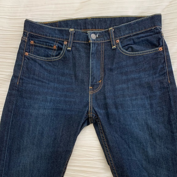 Used once! Levi’s 510 dark wash skinny jeans 32x30 - Picture 5 of 6